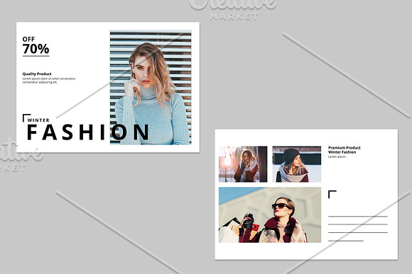 Fashion Postcard V691 in Postcard Templates - product preview 1