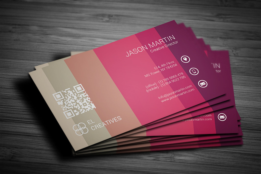 Colorful Unique Business Card in Business Card Templates - product preview 8