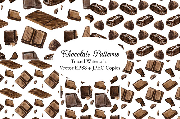 Sweet Chocolate set in Illustrations - product preview 4