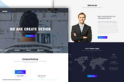 Bootstrap style grid home page PSD