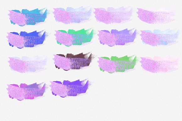 Lavender Glitter Brush Strokes in Objects - product preview 1
