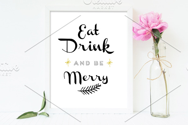 Eat Drink Be Merry Sign Printable