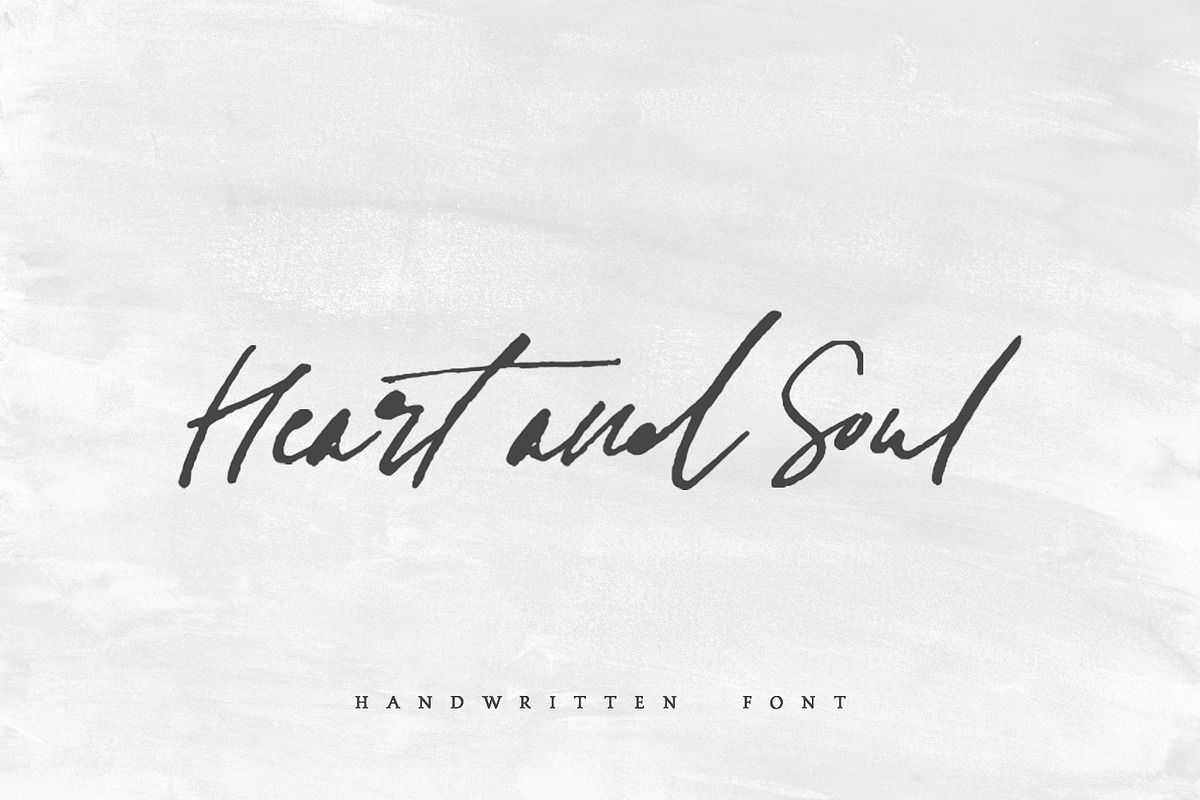Heart + Soul | Handwritten Font in Handwriting Fonts - product preview 8