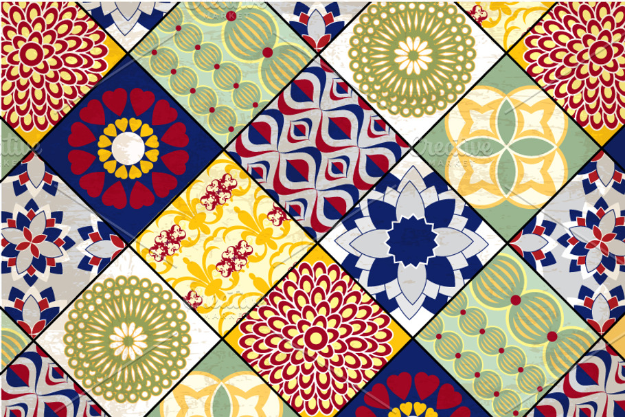 tile pattern vector in Illustrations - product preview 8