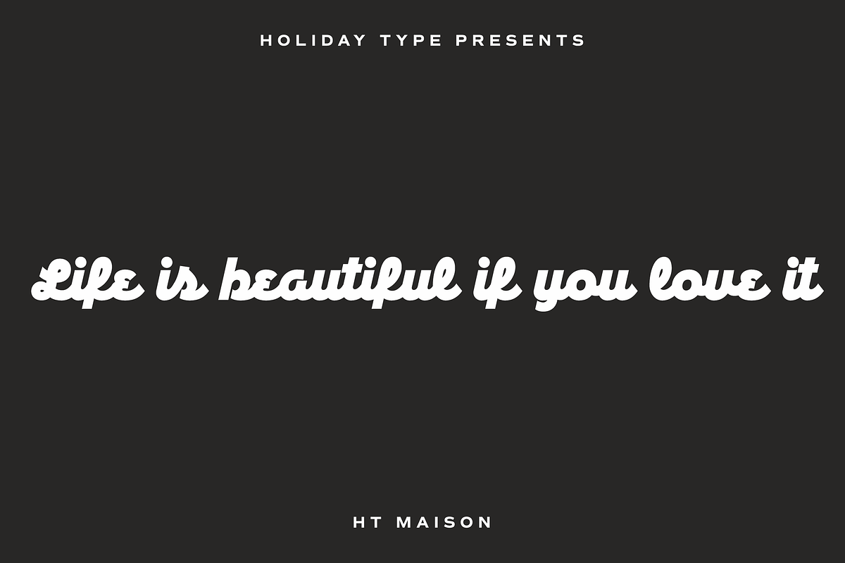 HT Maison in Script Fonts - product preview 8