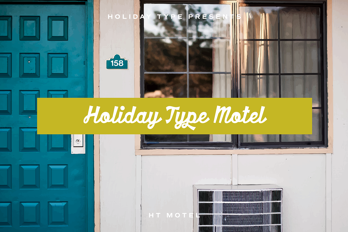 HT Motel in Script Fonts - product preview 8