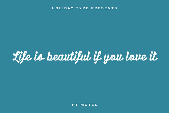 HT Motel in Script Fonts - product preview 1