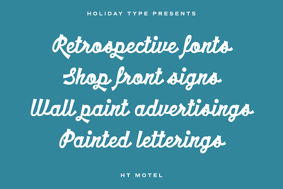 HT Motel in Script Fonts - product preview 2
