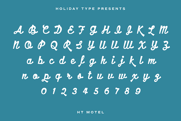 HT Motel in Script Fonts - product preview 3
