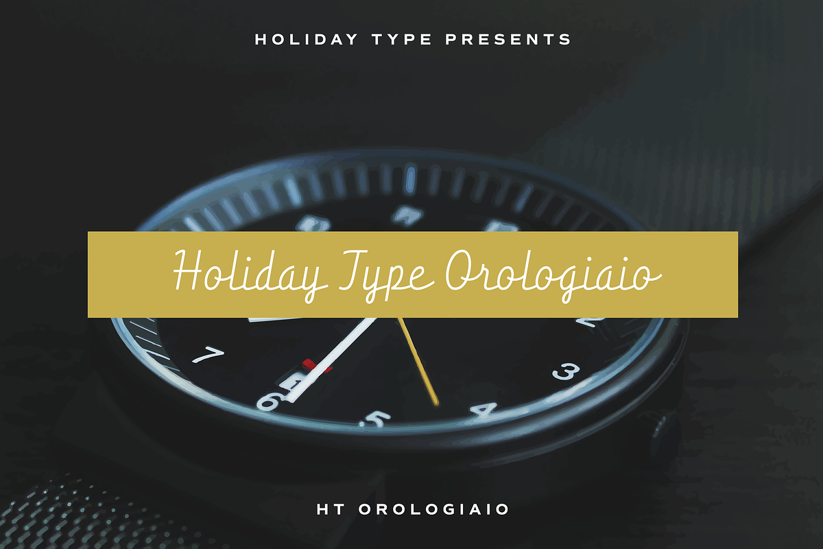 HT Orologiaio in Script Fonts - product preview 8