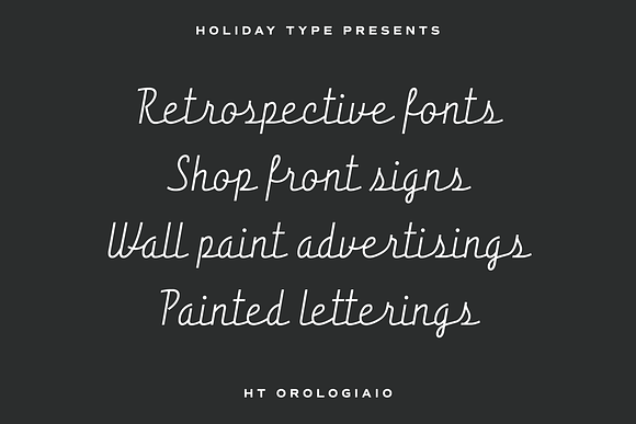 HT Orologiaio in Script Fonts - product preview 2