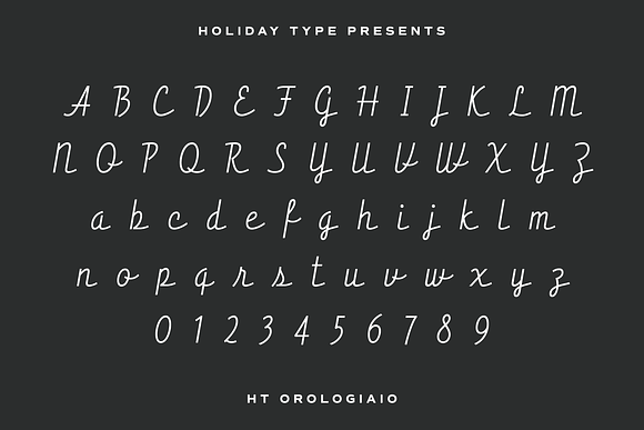 HT Orologiaio in Script Fonts - product preview 3