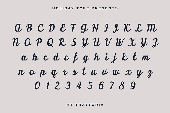 HT Trattoria in Script Fonts - product preview 3