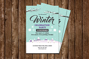 Winter Party Flyer Template-V694
