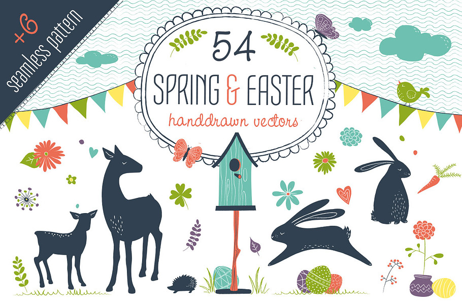 Spring & Easter Vector Set in Illustrations - product preview 8