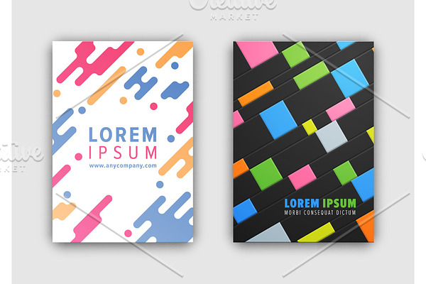 Coverings Collection of Two Vector Illustration