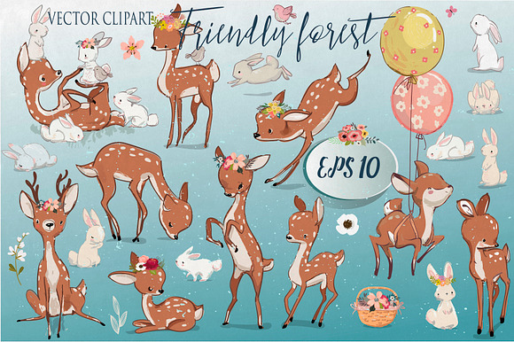 Friendly Forest in Illustrations - product preview 1