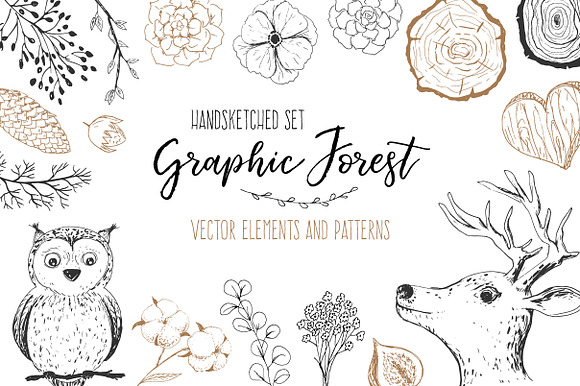 Vector Hand Sketched BUNDLE in Illustrations - product preview 1