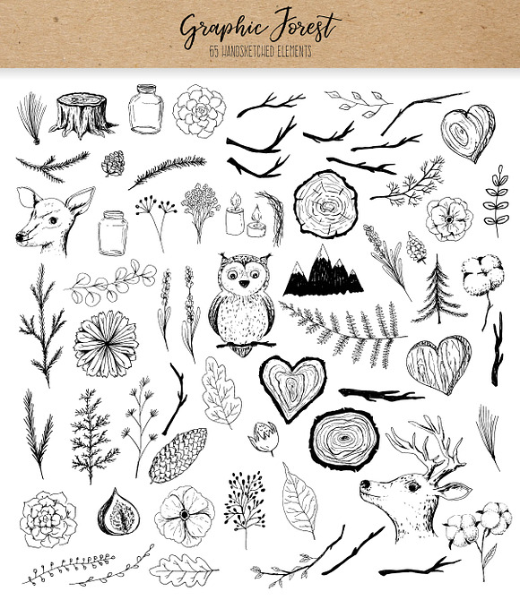 Vector Hand Sketched BUNDLE in Illustrations - product preview 2
