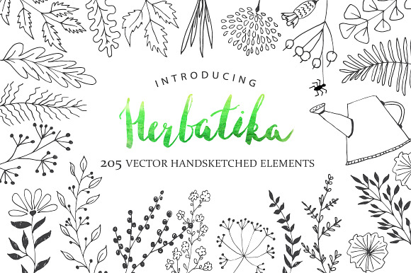 Vector Hand Sketched BUNDLE in Illustrations - product preview 6