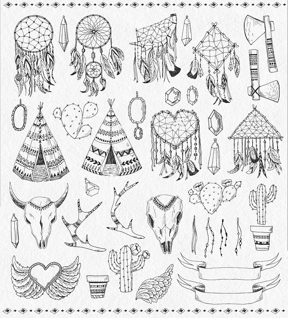 Vector Hand Sketched BUNDLE in Illustrations - product preview 12