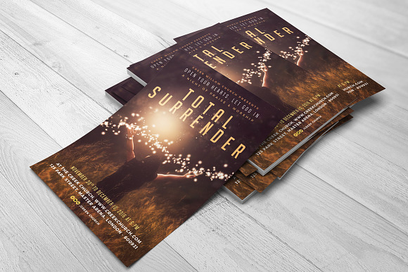 Church Christian Flyer - Surrender in Flyer Templates - product preview 1
