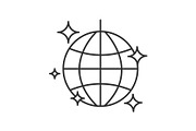 Disco ball linear icon