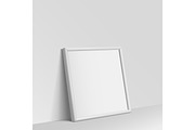 Realistic White square shape frame