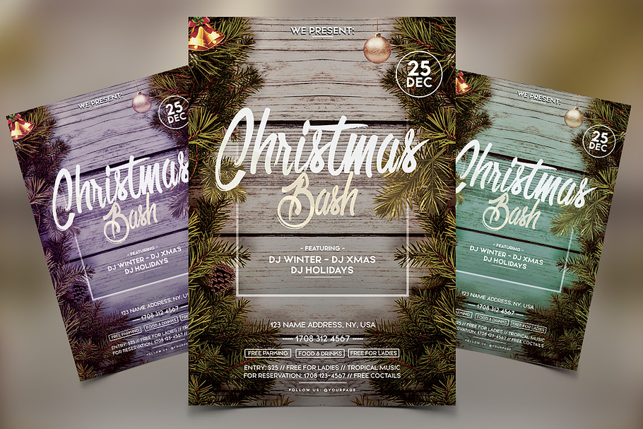 Christmas Bash - Winter PSD Flyer