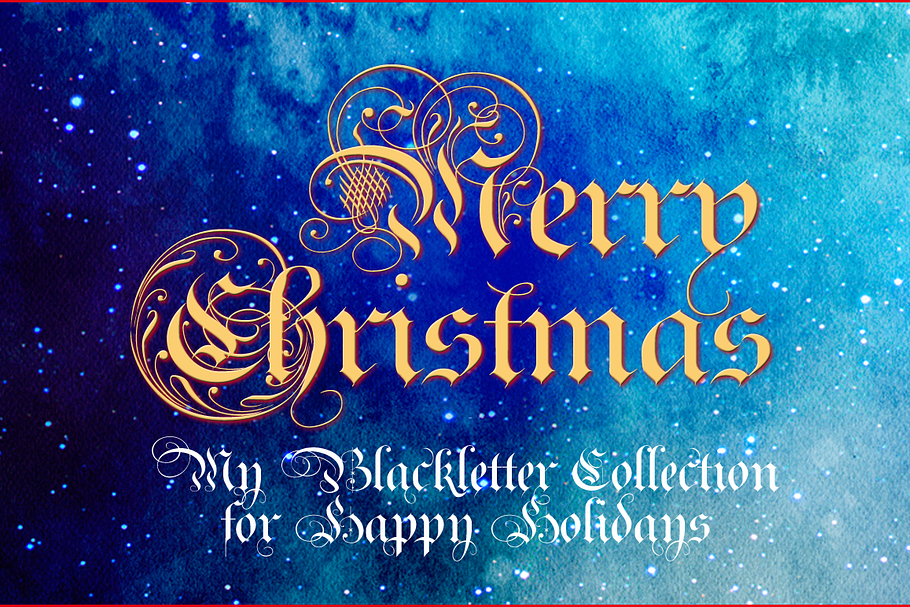 Royal Bavarian Christmas Packet in Blackletter Fonts - product preview 8