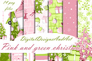 Christmas in pink and mint