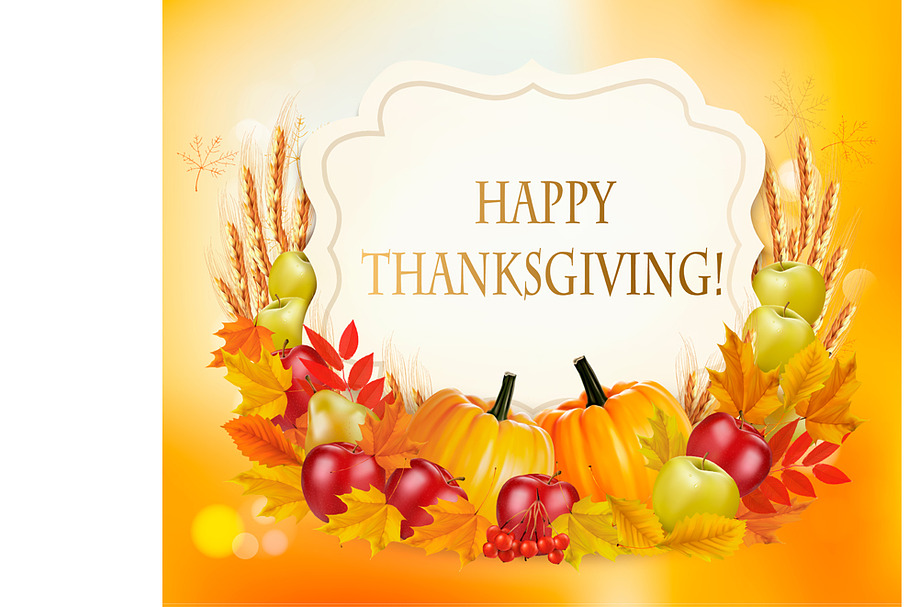 Happy Thanksgiving background in Illustrations - product preview 8