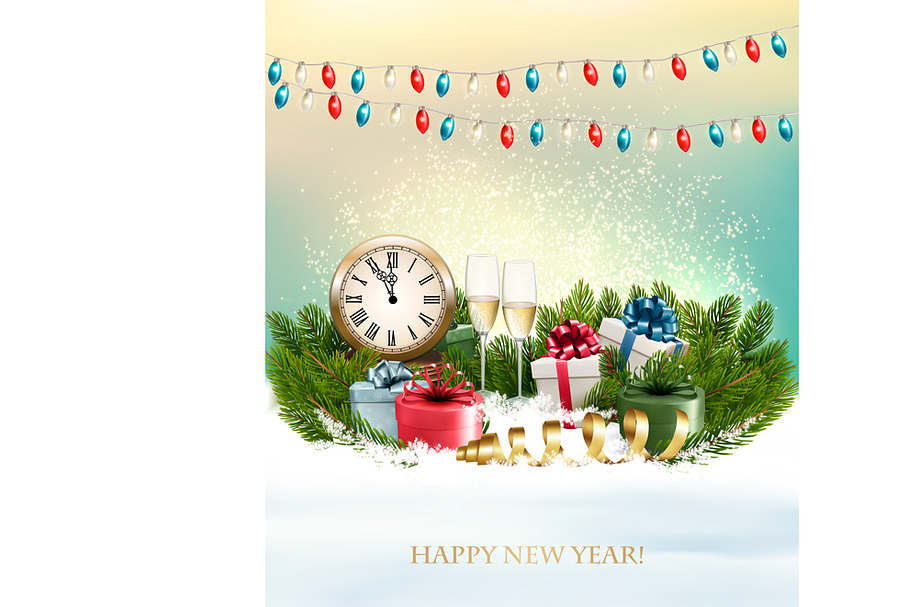 Merry Christmas Background in Illustrations - product preview 8