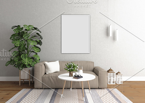 Interior mockup - empty wall in Print Mockups - product preview 2