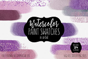 Watercolor Paint Rectangles Orchid