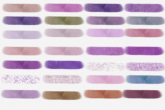Watercolor Paint Rectangles Orchid in Textures - product preview 1