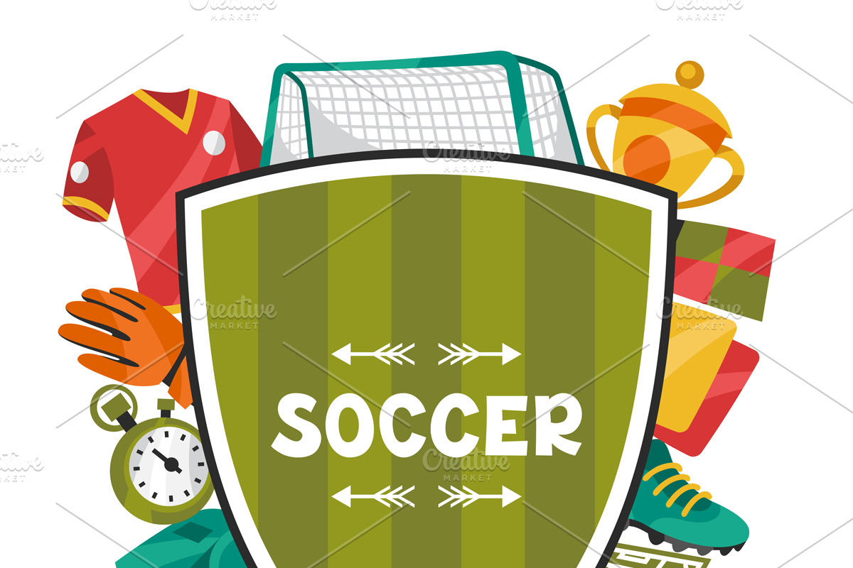 Soccer backgrounds. in Illustrations - product preview 8