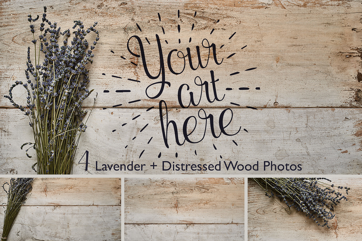 Lavender Cottage Distressed Photos in Mockup Templates - product preview 8