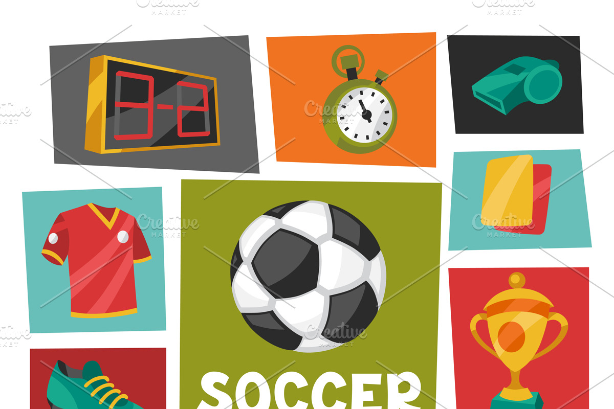 Soccer background and pattern. in Patterns - product preview 8