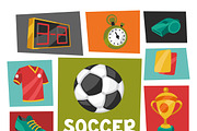 Soccer background and pattern.