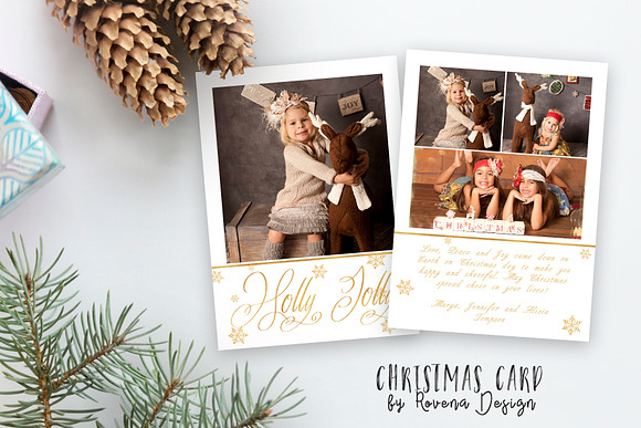 Christmas Card Template in Card Templates - product preview 2