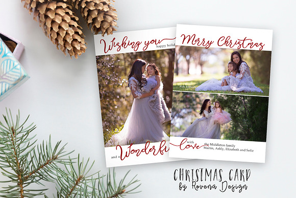 Christmas Card Template in Card Templates - product preview 1