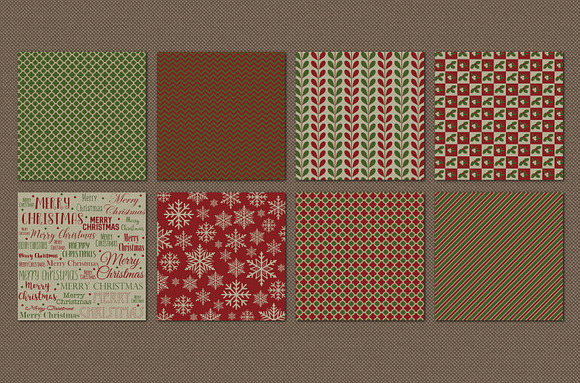 Christmas linen backgrounds in Patterns - product preview 1