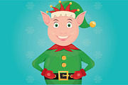  illustration of Christmas Elf