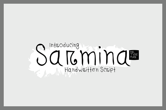 Sarmina Handwritten Font in Script Fonts - product preview 2