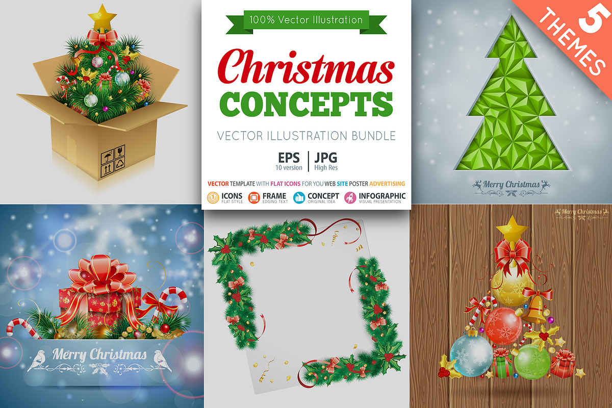 Christmas Concepts in Illustrations - product preview 8