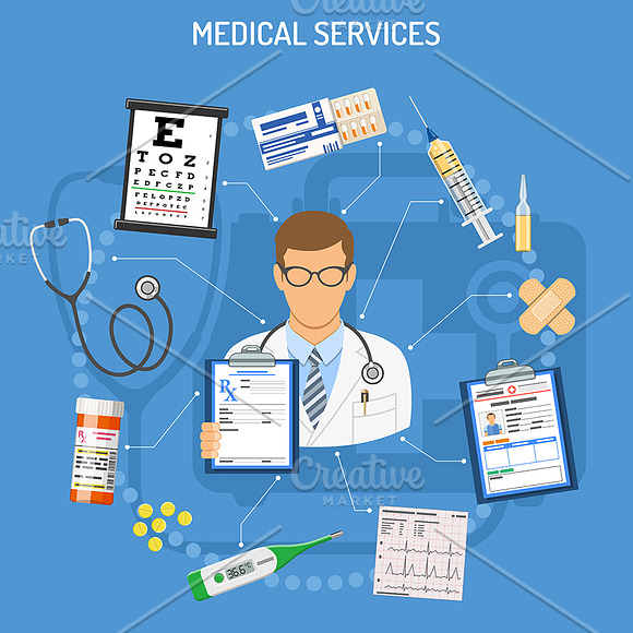 Medical Services Themes in Illustrations - product preview 6