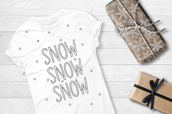 SNOWLAND - hand drawn winter font in Script Fonts - product preview 4
