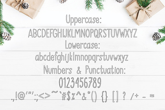 SNOWLAND - hand drawn winter font in Script Fonts - product preview 6