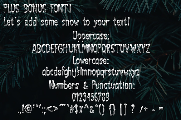 SNOWLAND - hand drawn winter font in Script Fonts - product preview 7